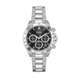 Women's Watch Hugo Boss Sport Lux 1502614 Black Dial Steel Strap