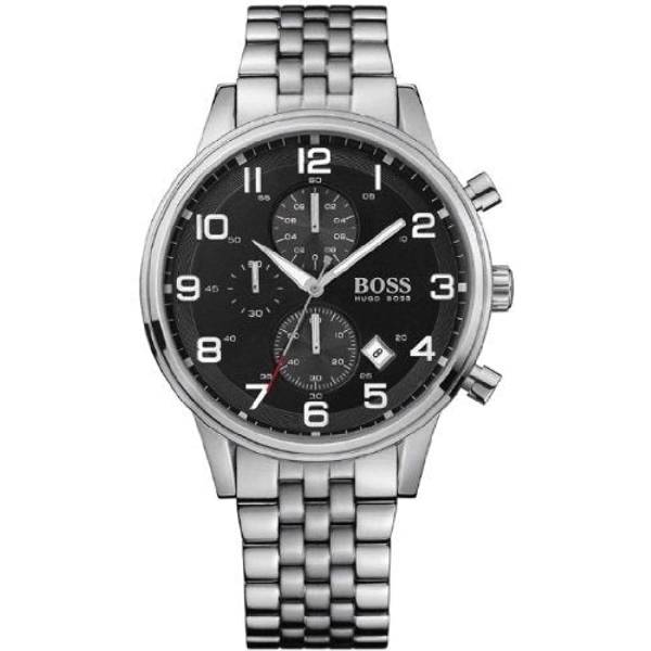 Hugo Boss Chronograph Black Dial Stainless Steel Men's Watch 1512446