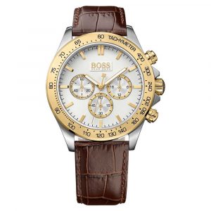 Hugo Boss Ikon 1513174 Men's Watch Brown Leather Strap