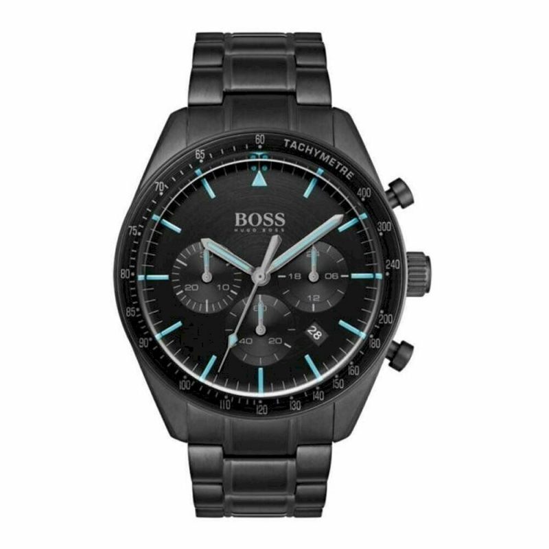 Men's Hugo Boss Trophy Black 1513675 Chronograph Black Stainless Steel Watch