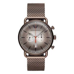 Emporio Armani Men's Aviator Chronograph Watch Bronze AR11169