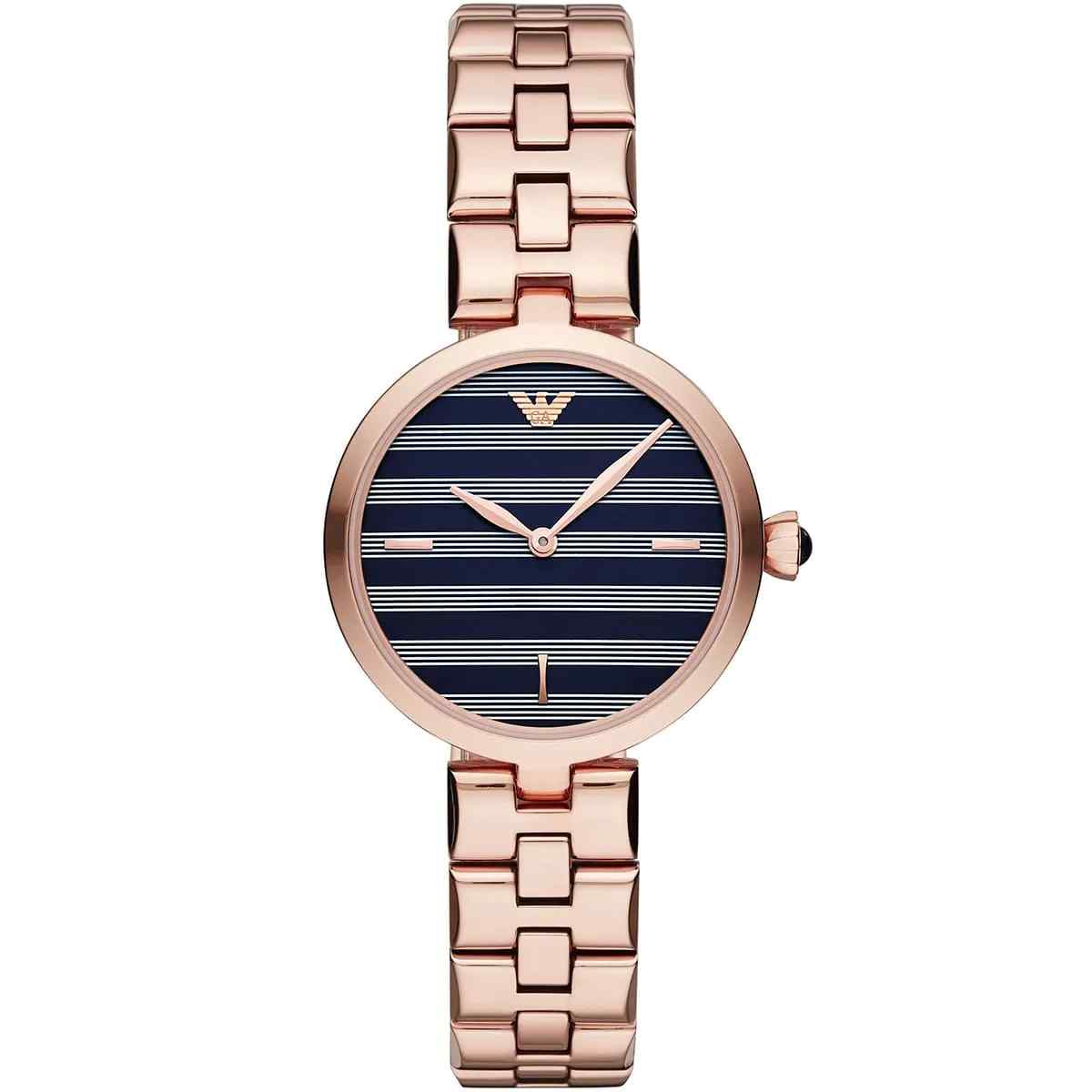 Emporio Armani AR11220 Rose Gold Steel Analog Quartz Women's Watch
