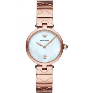 Emporio Armani Arianna AR11236 Steel Pink Gold Mother-Of-Pearl Dial Women's Watch