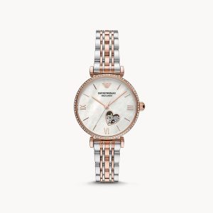 Emporio Armani AR60049 Automatic TwoTone Stainless Steel Watch