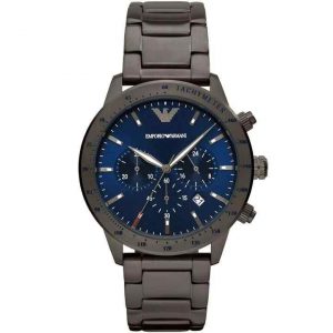 Emporio Armani AR80045 Gunmetal Watch and Band Set