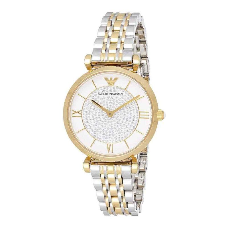 Emporio Armani Ladies Watch T-Bar Gianni Gold And Silver AR8031