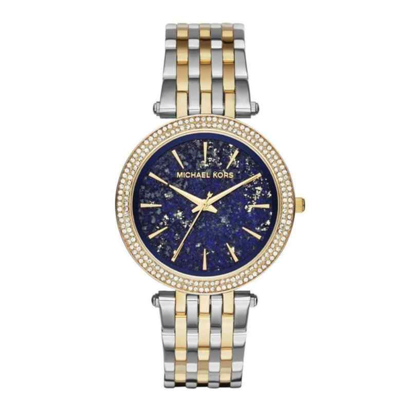 Michael Kors Darci Two Tone Watch Blue Dial 39mm MK3401