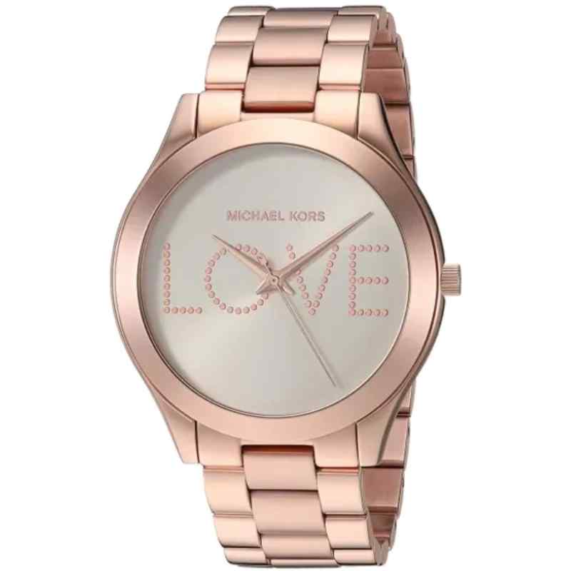 Michael Kors MK3804 Women's Rose Gold and Silver Stainless Steel Watch