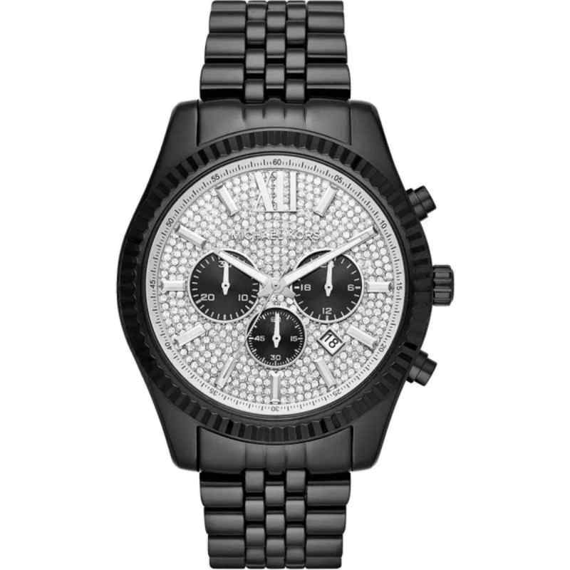 Michael Kors Lexington Chronograph Black Crystal Men's Watch MK8605