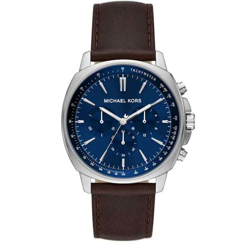 Michael Kors MK8996 Chronograph Brown Leather Strap Watch