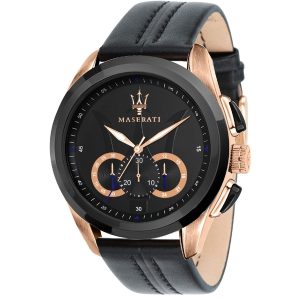 Maserati Men's Traguardo Chronograph Black Stainless Steel Watch R8871612025