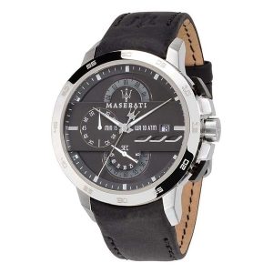 Maserati Ingegno Chronograph Men's Watch R8871619004 - Silver Tone & Black