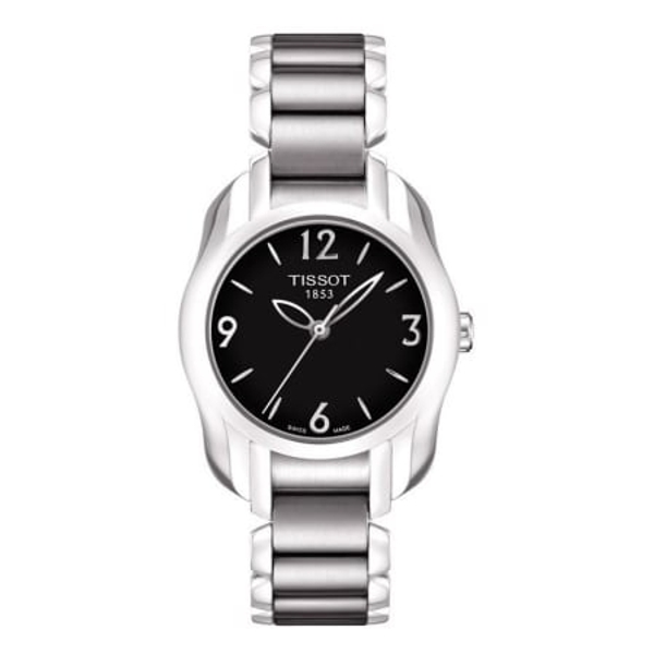 Tissot T-Wave T023.210.11.057.00 Women's Black Dial Silver Stainless Steel Watch