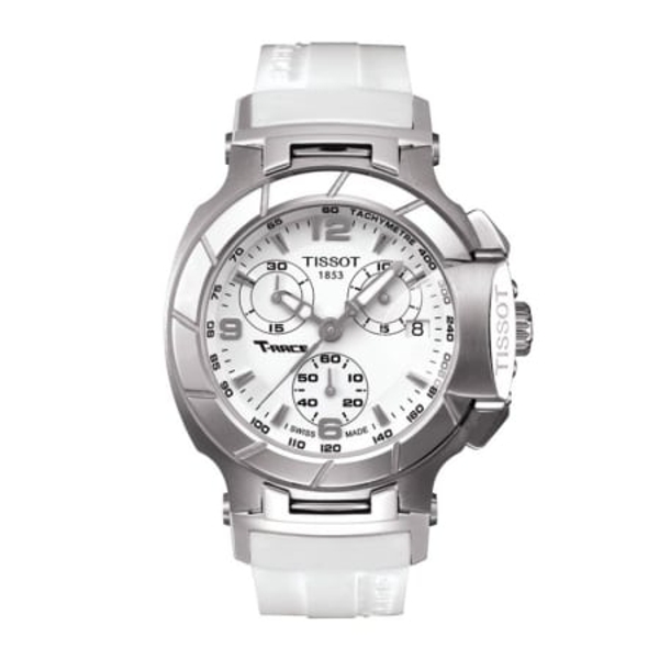 Tissot T-Sport T-Race White Rubber Strap Women's Watch (37mm)