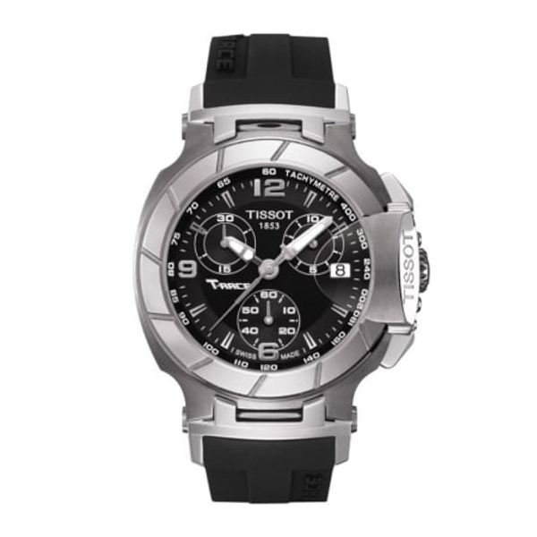 Tissot T-Race Women's Black Rubber Strap Sport Watch (37mm)