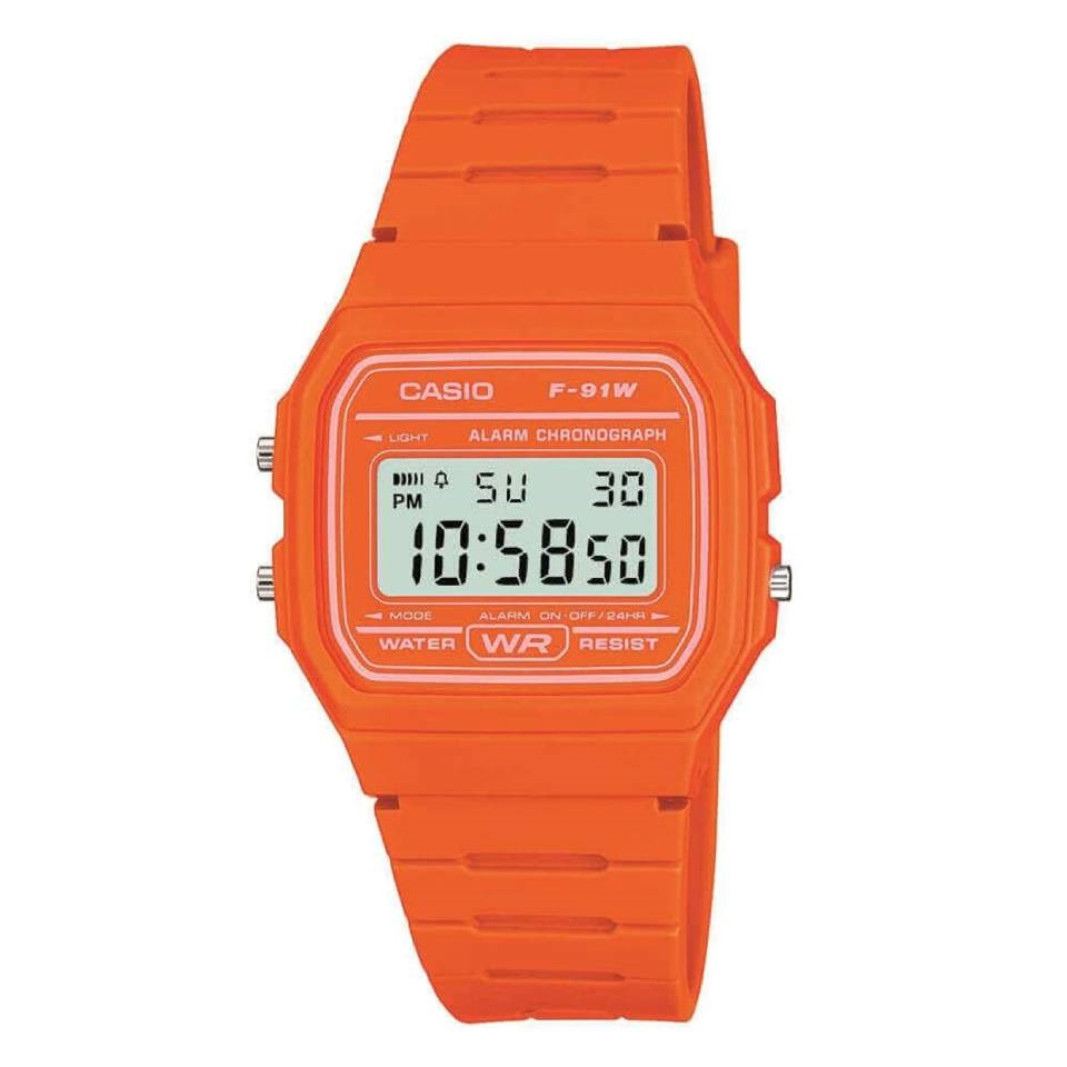 Casio F-91WC-4A2EF Orange Watch