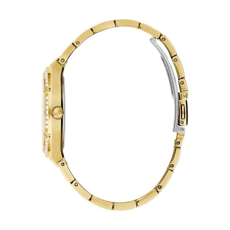 Guess Ladies Cosmo Watch - 36mm Gold Crystal Bezel & Bracelet GW0033L2 - Image 2