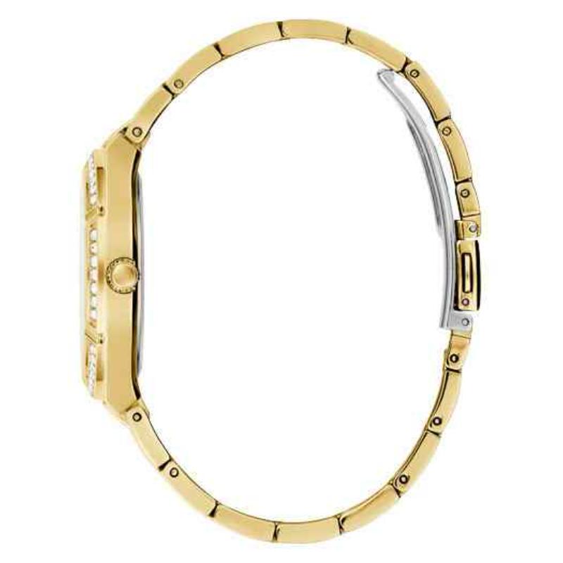 Guess Ladies Cosmo Watch - 36mm Gold Crystal Bezel & Green Dial GW0033L8 - Image 2