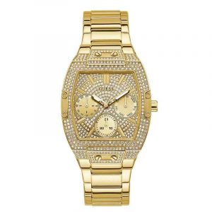 Guess Ladies Phoenix Multifunction Watch - 38mm Gold Tone & Crystal GW0104L2