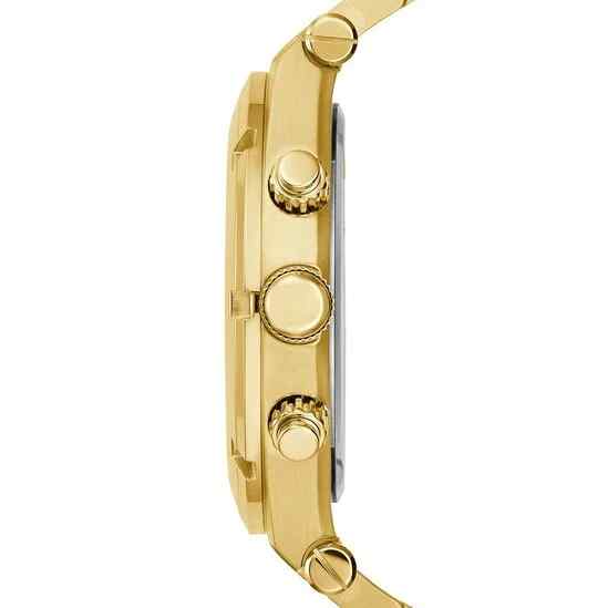 Guess Continental Men's Watch - 44mm Gold PVD Bracelet & Gold Dial GW0260G4 - Image 3