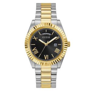 Guess Connoisseur Day/Date Men's Watch - 42mm Two-Tone Bracelet GW0265G5