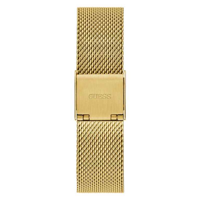 Guess Tapestry Ladies Watch - 32mm Gold PVD & Mesh Bracelet GW0354L2 - Image 3