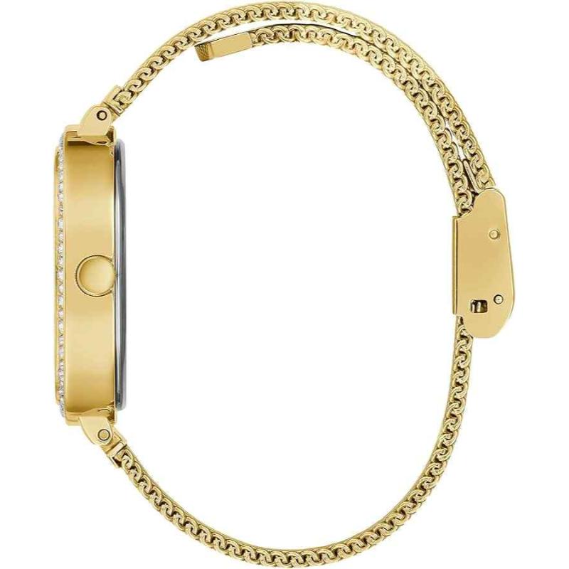 Guess Tapestry Ladies Watch - 32mm Gold PVD & Mesh Bracelet GW0354L2 - Image 2
