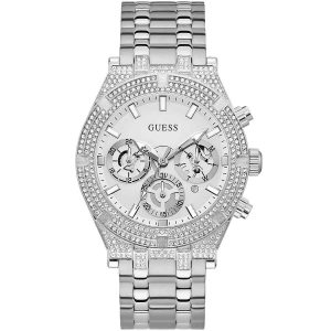 Guess Sport Multifunction Men's Watch - 44mm Stainless Steel & Silver Dial GW0455G1