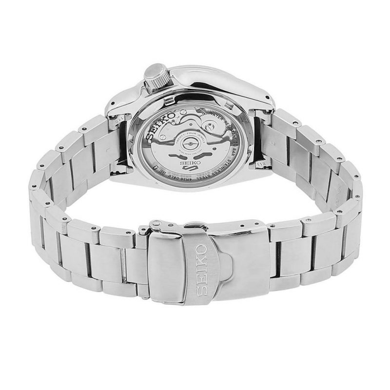 Seiko 5 Sports SRPE57K1 Solid Boy Automatic Black Dial Silver Stainless Steel Strap Men’s Watch - Image 3