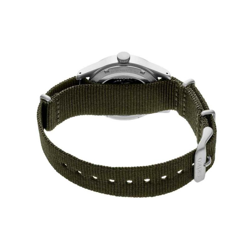 Seiko 5 Sports ‘Green Zone’ Midfield Automatic Black Dial Green NATO Strap Watch SRPJ85K1 - Image 2