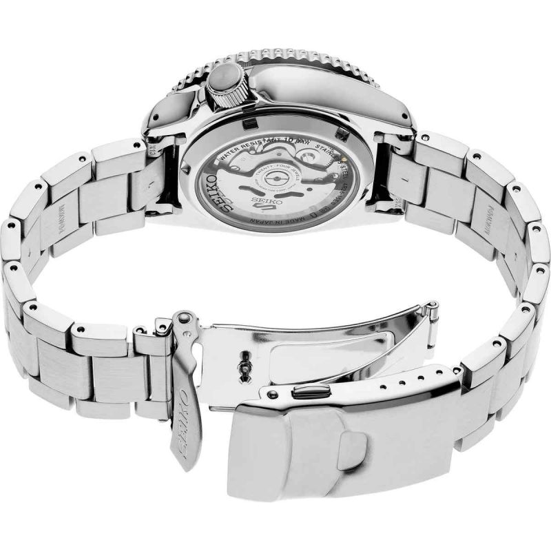 Seiko 5 Sports Automatic Silver Dial Stainless Steel Men’s Watch SRPK09K1 - Image 3