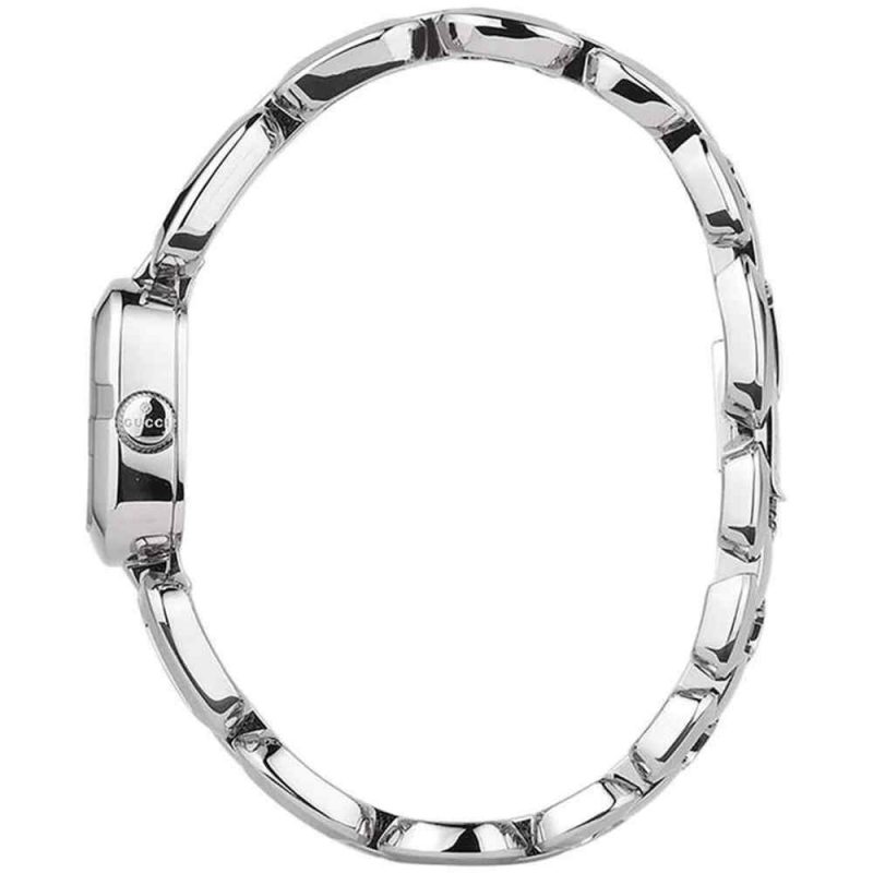 Gucci G-Gucci Ladies Diamond Mother of Pearl Dial Stainless Steel Watch YA125502 - Image 2
