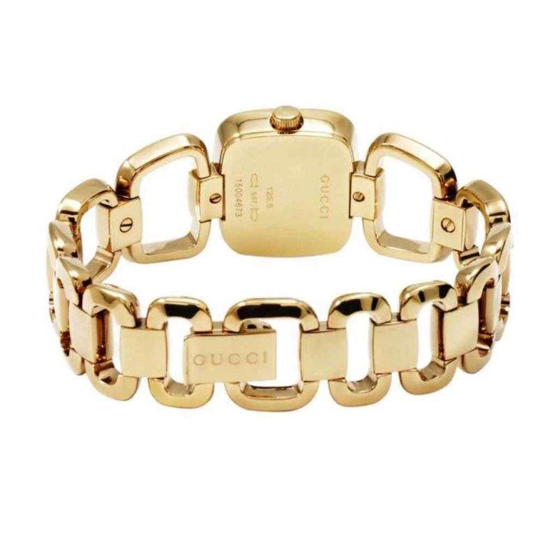 Gucci G-Gucci Ladies Gold Diamond Mother of Pearl Watch - YA125513 - Image 3