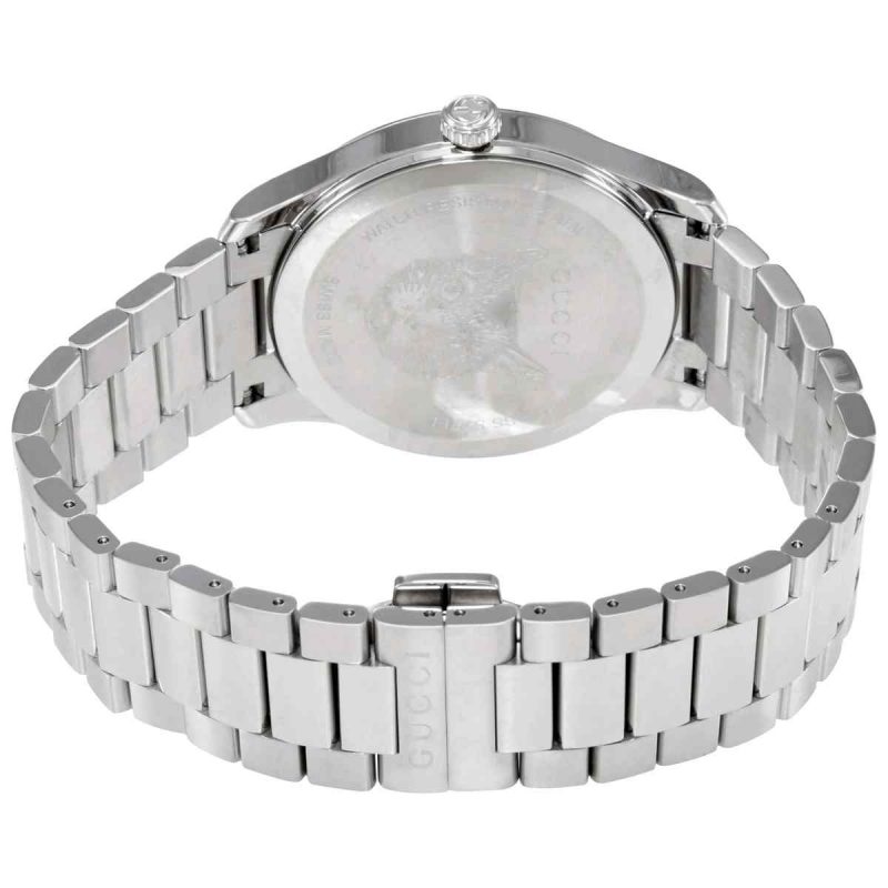 Gucci G-Timeless Ladies Diamond Bezel Watch - 38mm Mother-of-Pearl Dial YA126444 - Image 2
