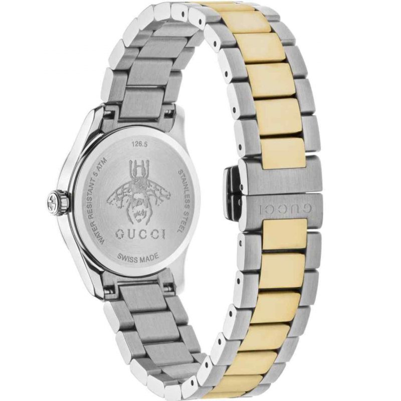 Gucci G-Timeless Ladies Two-Tone Cat Head Watch - 29mm Mother-of-Pearl Dial YA1265011 - Image 2