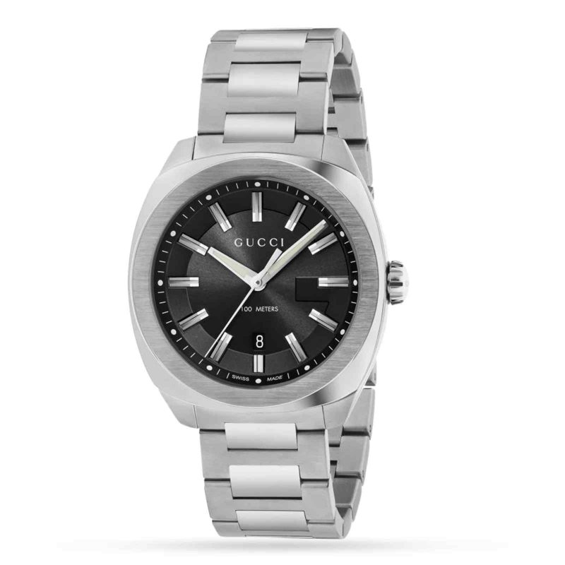 Gucci I-Gucci Unisex Stainless Steel Bracelet Watch - 42mm Grey Dial YA142301
