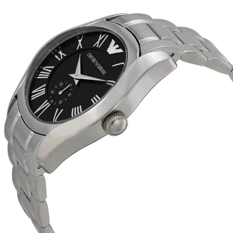 Emporio Armani Men's Classic Watch - AR0680 Black Dial & Stainless Steel Bracelet - Image 2