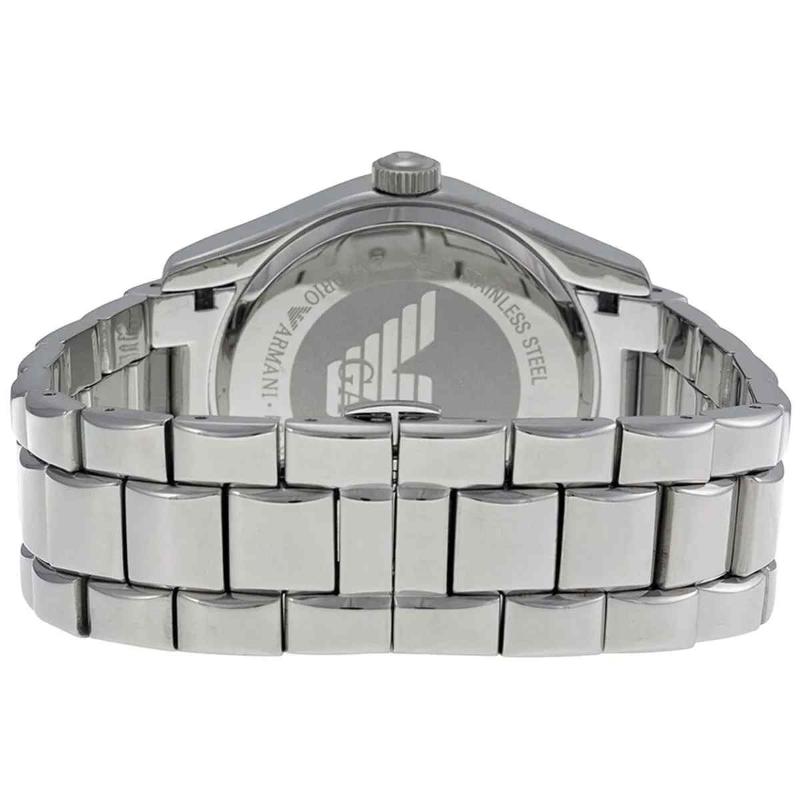 Emporio Armani Men's Classic Watch - AR0680 Black Dial & Stainless Steel Bracelet - Image 3