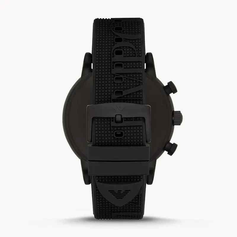 Emporio Armani Men's Chronograph Watch - AR11024 Black Dial & Black Silicone Strap - Image 3